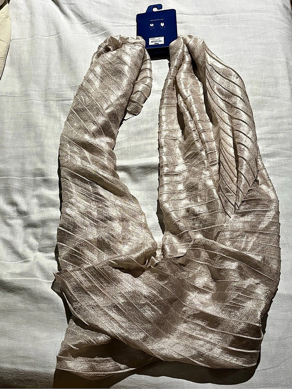 APT.9 Loop Scarf in Cream color NWT